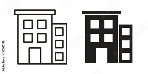 Build icon collection. modern simple icons for web