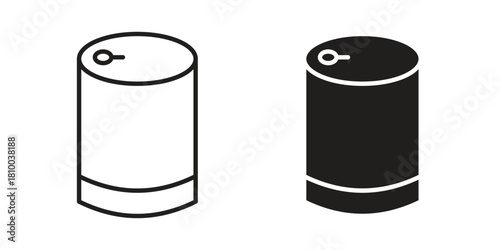 Can food icon collection. modern simple icons for web