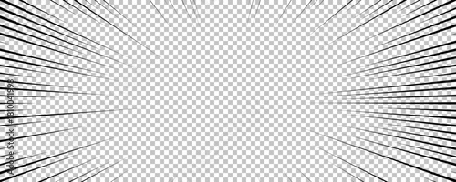 Black comic book transparent background