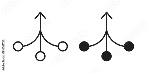 Consolidation icon collection. modern simple icons for web