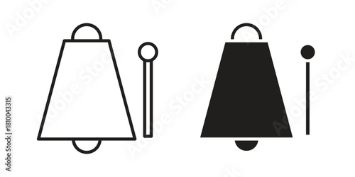 Cowbell icon collection. modern simple icons for web