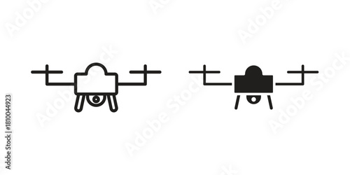 Drone icon collection. modern simple icons for web