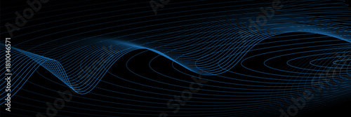 Abstract black background. Modern simple blue geometric design. Minimal shapes. Suit for booklet, brochure, banner, poster, website, flyer, cover, corporate, backdrop. modern