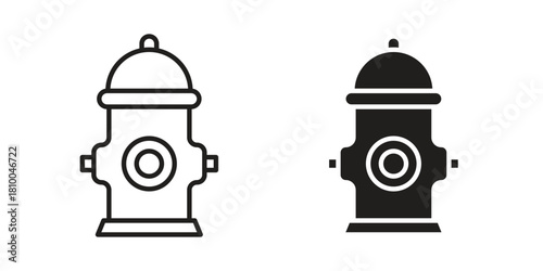Fire hydrant icon collection. modern simple icons for web