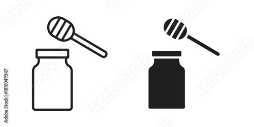 Honey pot icon collection. modern simple icons for web