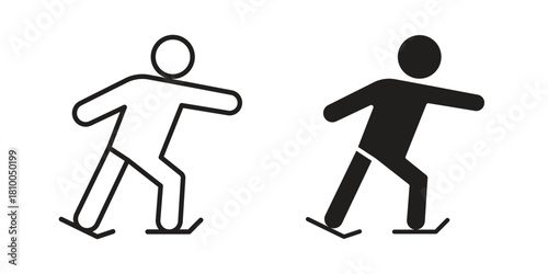 Ice skate icon collection. modern simple icons for web