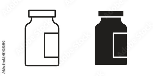 Jar icon collection. modern simple icons for web