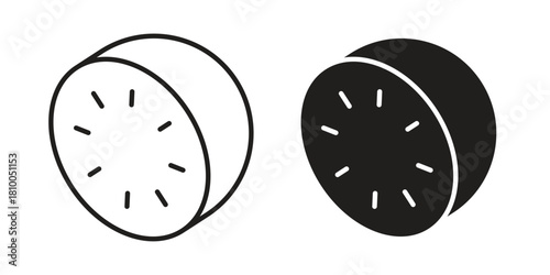 Kiwi icon collection. modern simple icons for web