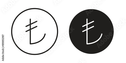 Lira sign icon collection. modern simple icons for web