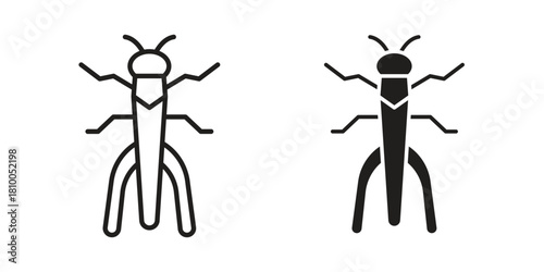 Locust icon collection. modern simple icons for web