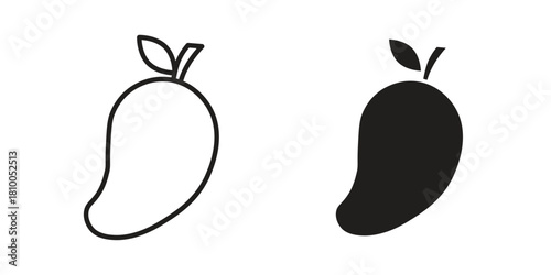 Mango icon collection. modern simple icons for web