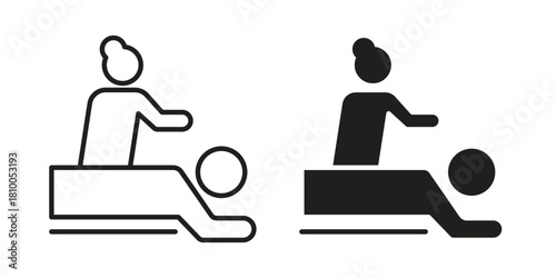 Massage icon collection. modern simple icons for web