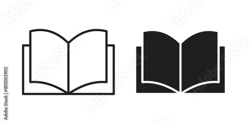 open book icon collection. modern simple icons for web