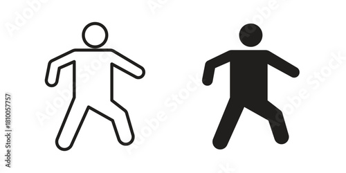 Person walking icon collection. modern simple icons for web