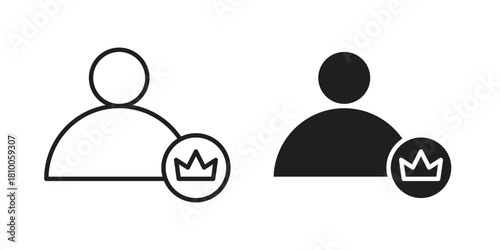 Premium User icon collection. modern simple icons for web
