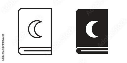 Quran book icon collection. modern simple icons for web