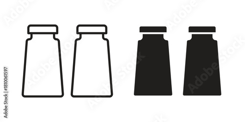 Salt pepper icon collection. modern simple icons for web