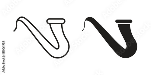 Saxophone icon collection. modern simple icons for web