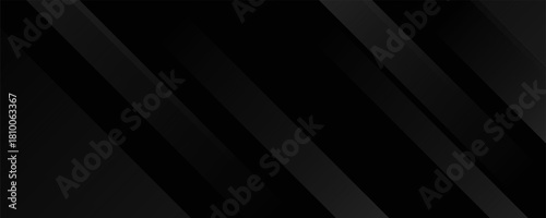 Black abstract background. Elegant dark diagonal shape elements.