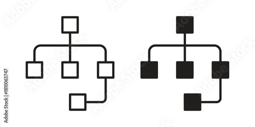 Sitemap icon collection. modern simple icons for web