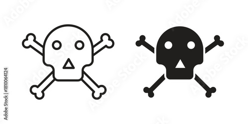 Skeleton icon collection. modern simple icons for web