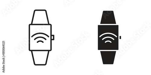 Smart watch icon collection. modern simple icons for web