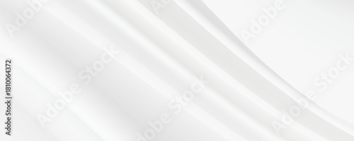 White gray satin texture that is white silver fabric silk panorama background with beautiful soft blur pattern natural.
