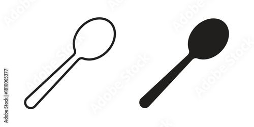 Spoon icon collection. modern simple icons for web