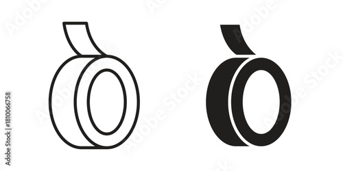 Tape icon collection. modern simple icons for web