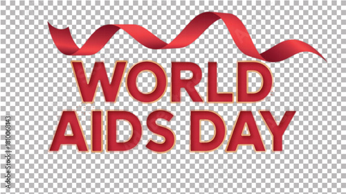 Elegant Script World AIDS Day Title.
