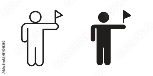 Tour guide people icon collection. modern simple icons for web