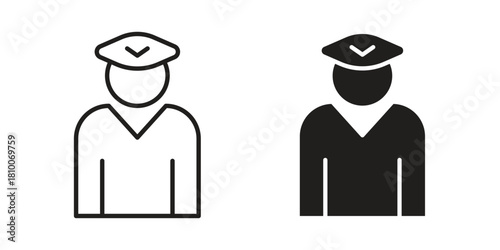 User pilot icon collection. modern simple icons for web