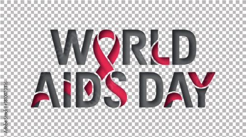 Soft Brush Red AIDS Day Script.