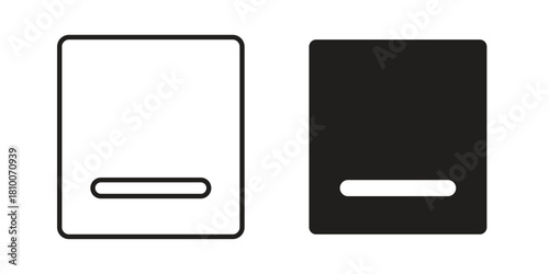 Window Minimize icon collection. modern simple icons for web