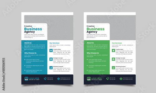 Corporate Agency Flyer Template - Business Marketing Design
