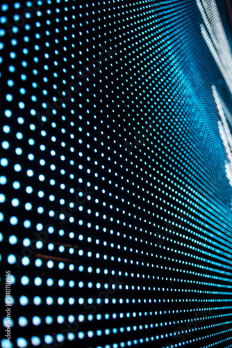 Large led projection screens. Colorful abstract background. Light show on the stage.	