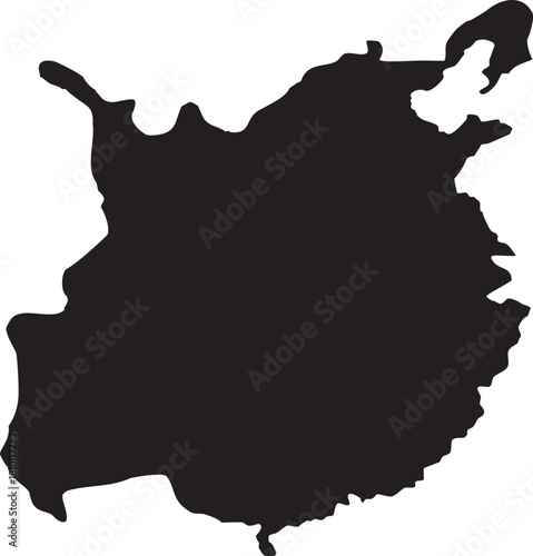 Ming Dynasty Vector Map Silhouette