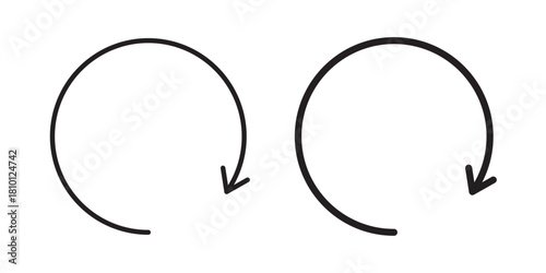 Loading Spinner Icon. Vector illustration with stroke and fill on a white background.