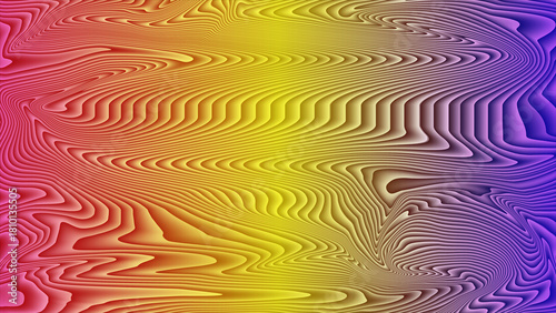 Abstract Colorful Swirls and Waves A Psychedelic and Vibrant Background