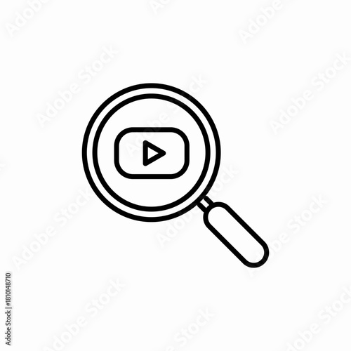 search video icon sign vector
