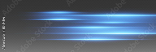 Movement of blue light magic speed line.