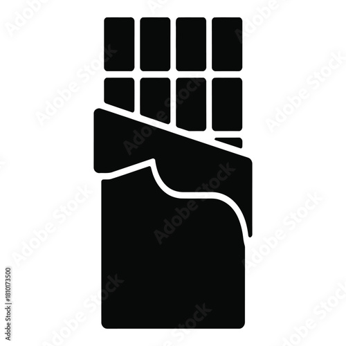 Indulge in the irresistible allure of a decadent chocolate bar, its rich, smooth surface promising a symphony of flavors that will tantalize your taste buds, isolated on white background