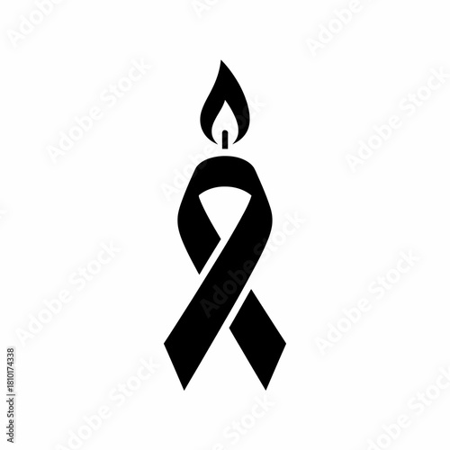 Black & White HIV Prevention Symbol Vector Icons1