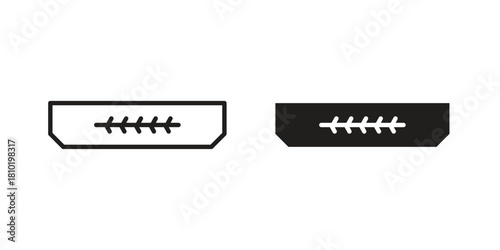 HDMI icon illustration, thin line vector, web design sign,