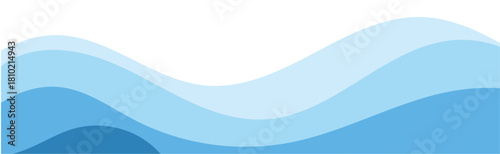 Abstract background of flowing blue waves and curves.