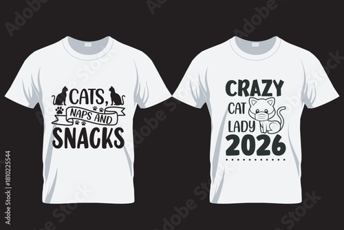 Cat SVG T Shirt Design Template , Cat silhouette T Shirt, sublimation printing file,  Cat lover t shirt, 24