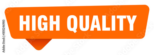 high quality sticker. high quality orange sign isolated on transpatent background