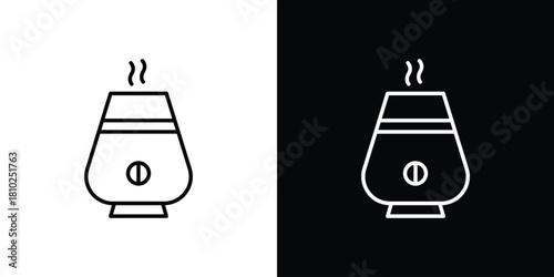 Humidifiers. collection. Silhouette flat icon design element.. vector glyph flat icons