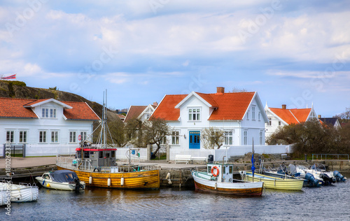 Foto From the Harbor in the Charming Coastal Village of Nevlunghavn in Larvik Municip