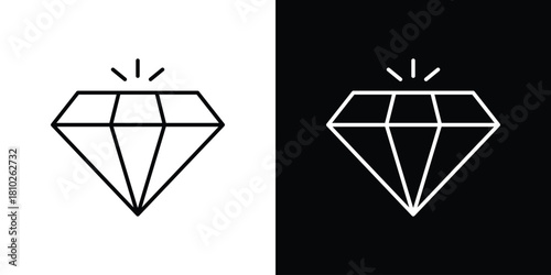 Values icons pack. Set of black and white liner stroke symbols